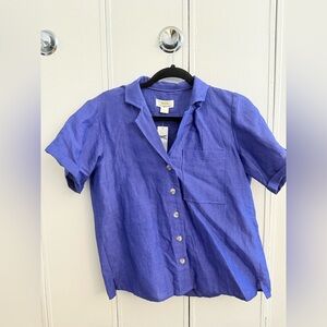 Maeve Purple Button Down Shirt